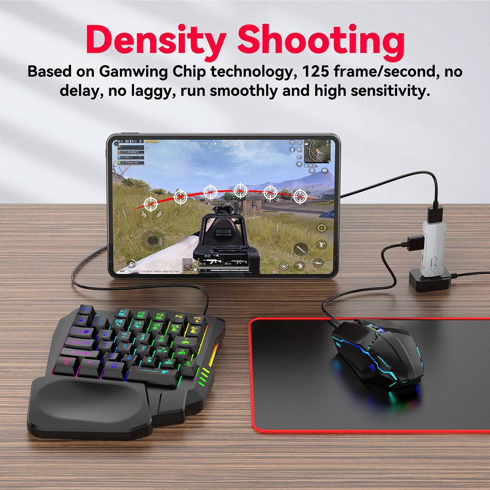 Gaming Keyboard Mouse Set - 5 in 1 Mobile Game Converter