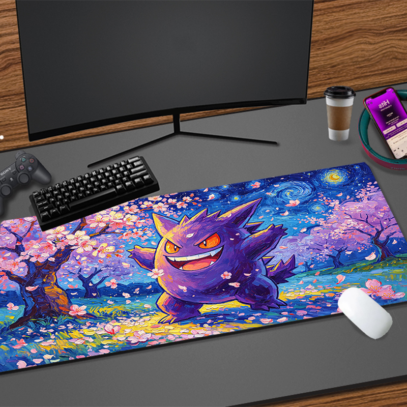 Gaming Keyboard En Mouse - Big E-sports Mouse Pad Pokemon Pikachu