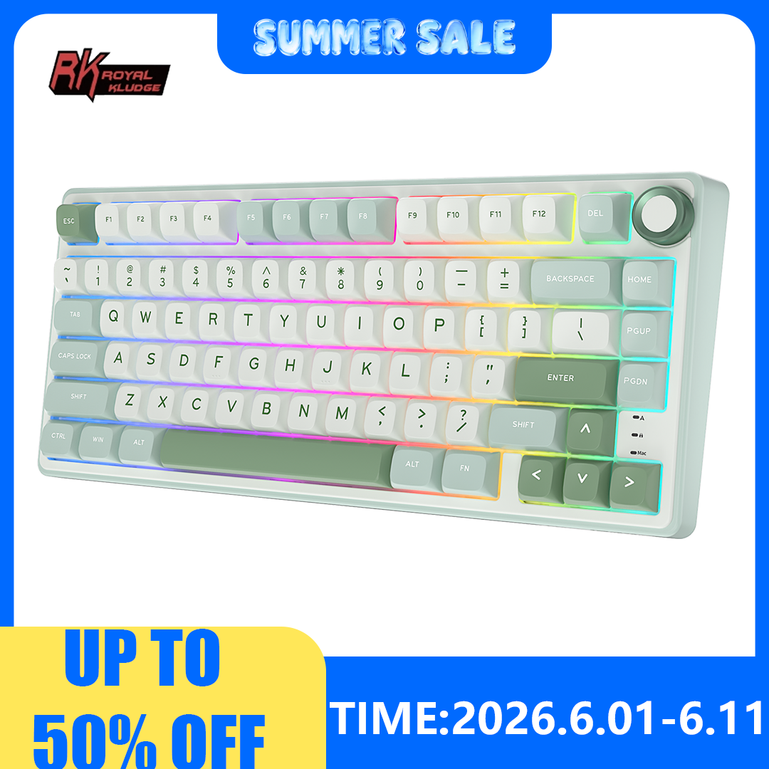 Gaming Keyboard Hot Swappable - RK Royal Kludge R75 Gasket Wired