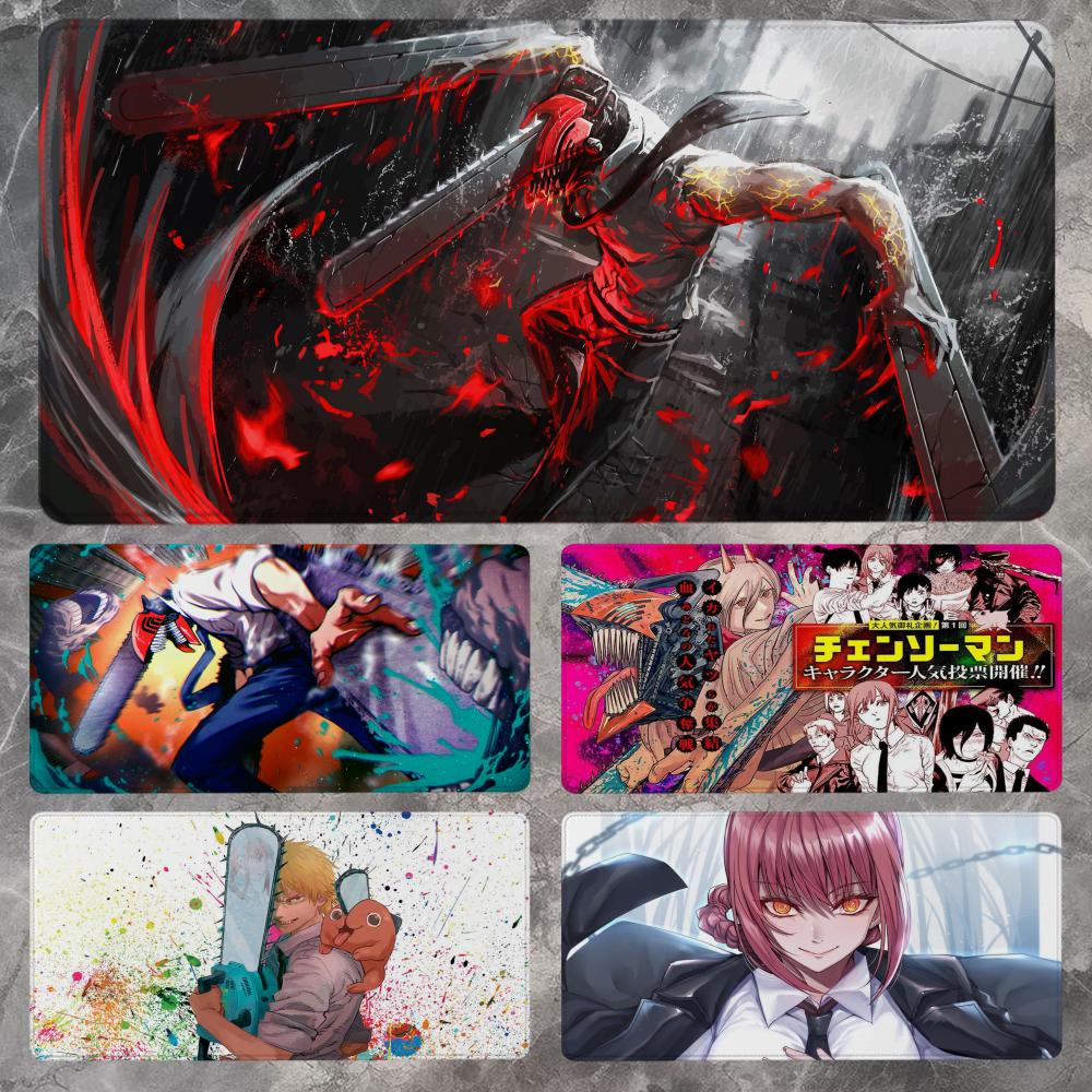 Gaming Keyboard Non Mechanical - Chainsaw Man Mouse Pad 90x40CM Non-slip