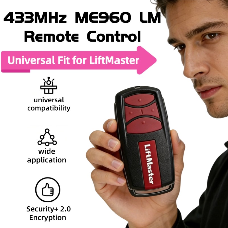 Switch Opener Tool - LiftMaster 3-Button ME960-LM 433.92MHz Keychain Transmitter