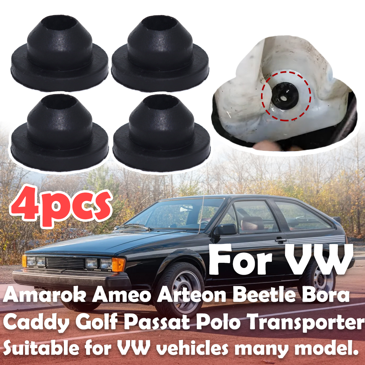4PC Windscreen Washer Headligh - Gasket Mount Kit incelemesi ve fiyatı