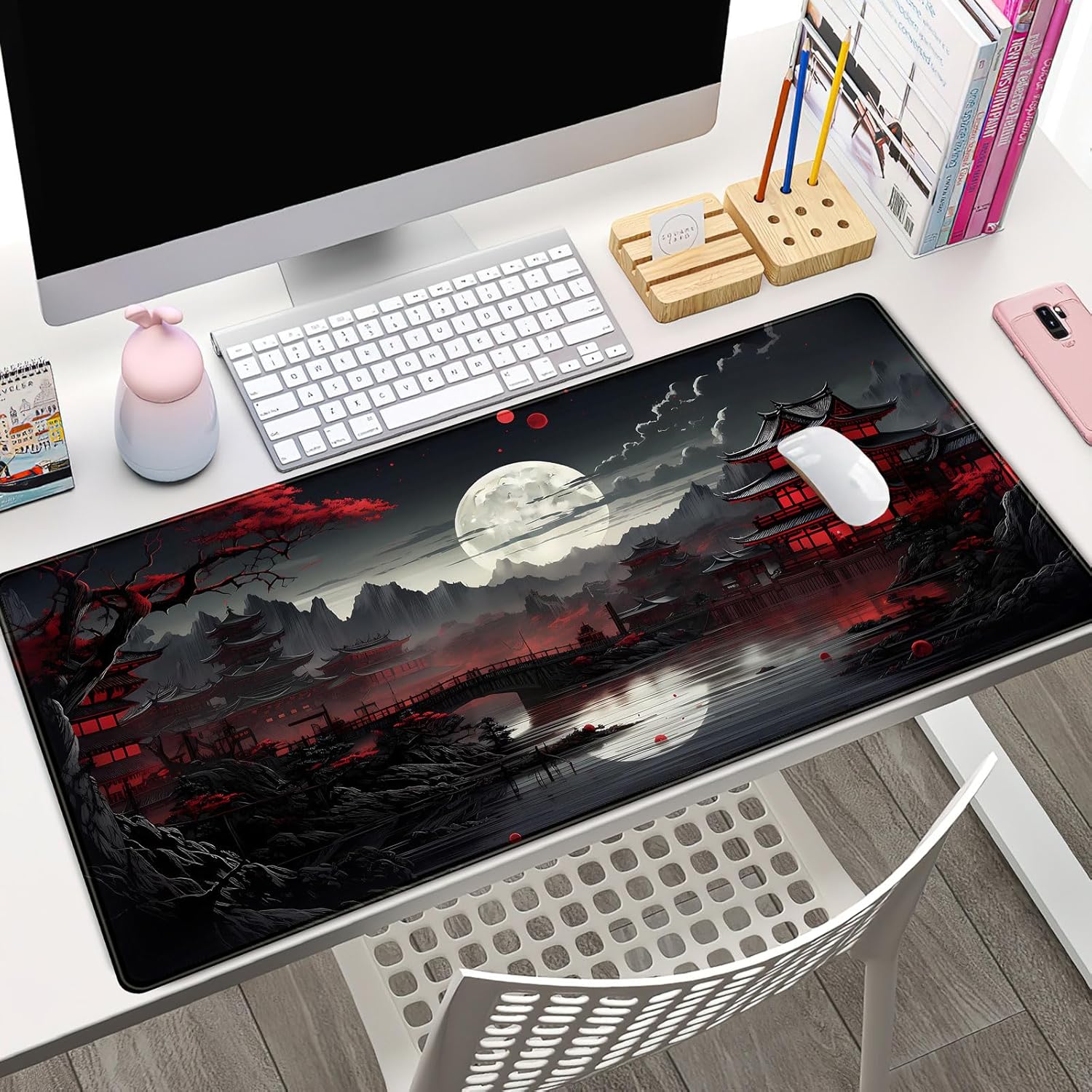 Japanese Desk Mat Riverside Fu - Gaming Keyboard Mouse incelemesi ve fiyatı