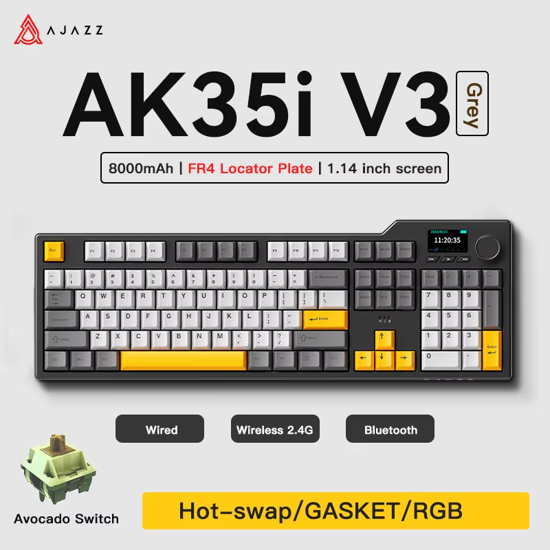 Ajazz AK35I V3/V4 MAX Tri-mode - Gaming Keyboard Tkl incelemesi ve fiyatı