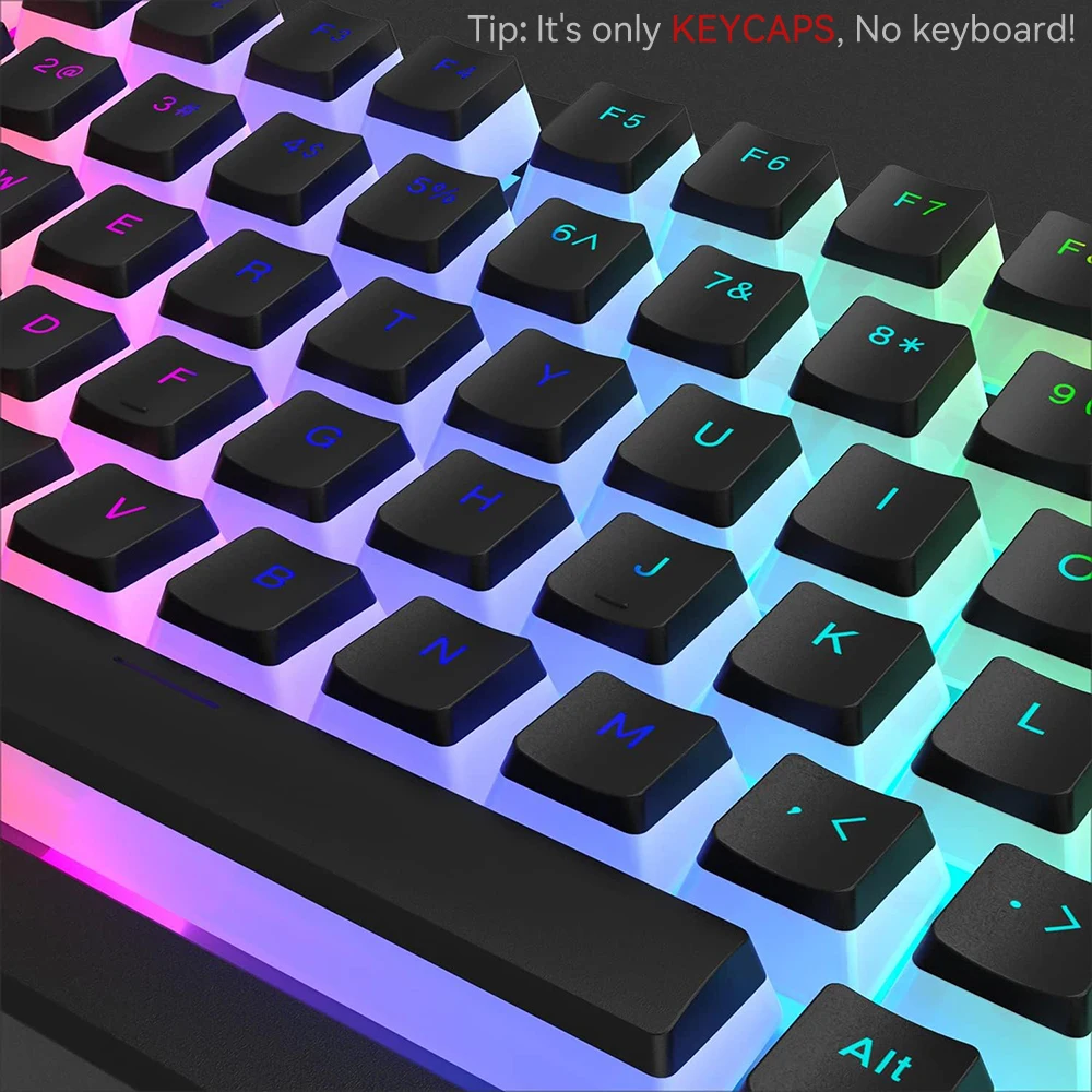 New Pudding PBT Keycaps 129 Ke - Gaming Keyboard Blue Switches incelemesi ve fiyatı