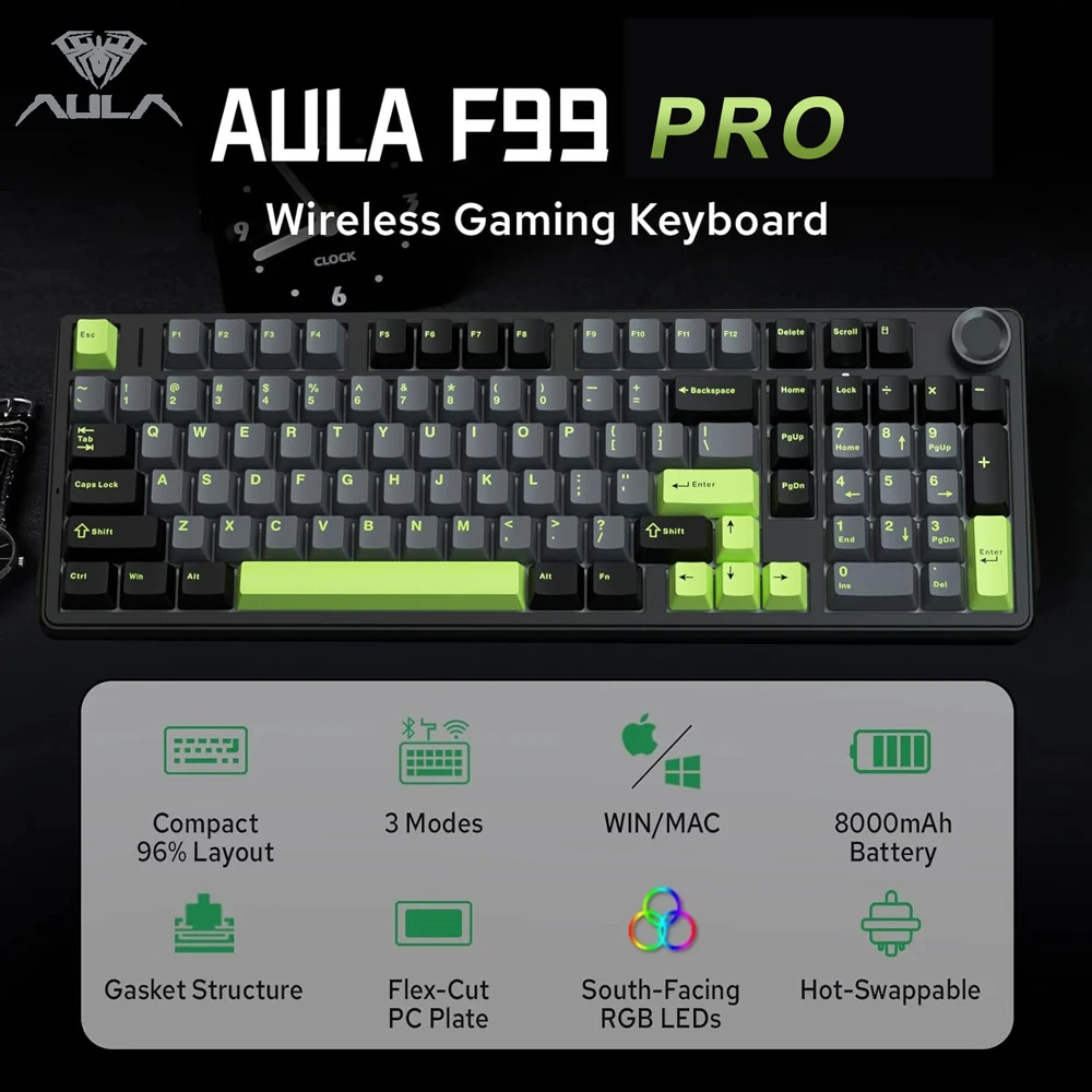 AULA F99PRO Gaming Mechanical  - Gaming Keyboard Hot Swappable incelemesi ve fiyatı