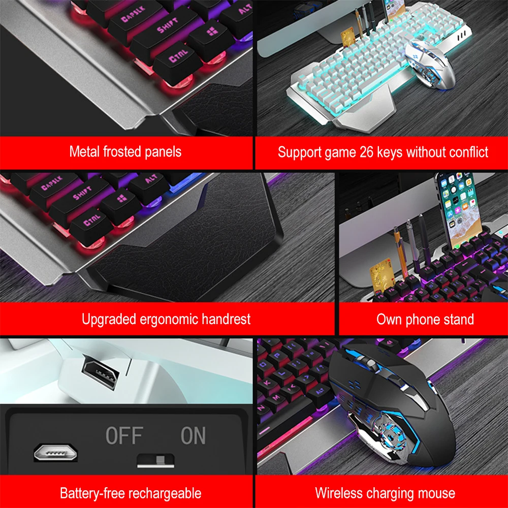 K680 Rechargeable 2.4G wireles - Gaming Keyboard Mouse Combo incelemesi ve fiyatı