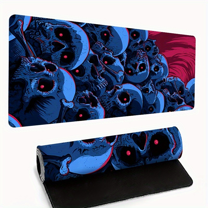 Blue skull mouse pad large gam - Gaming Keyboard Blue incelemesi ve fiyatı