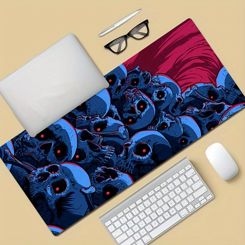 Blue skull mouse pad large gam - Gaming Keyboard Blue incelemesi ve fiyatı