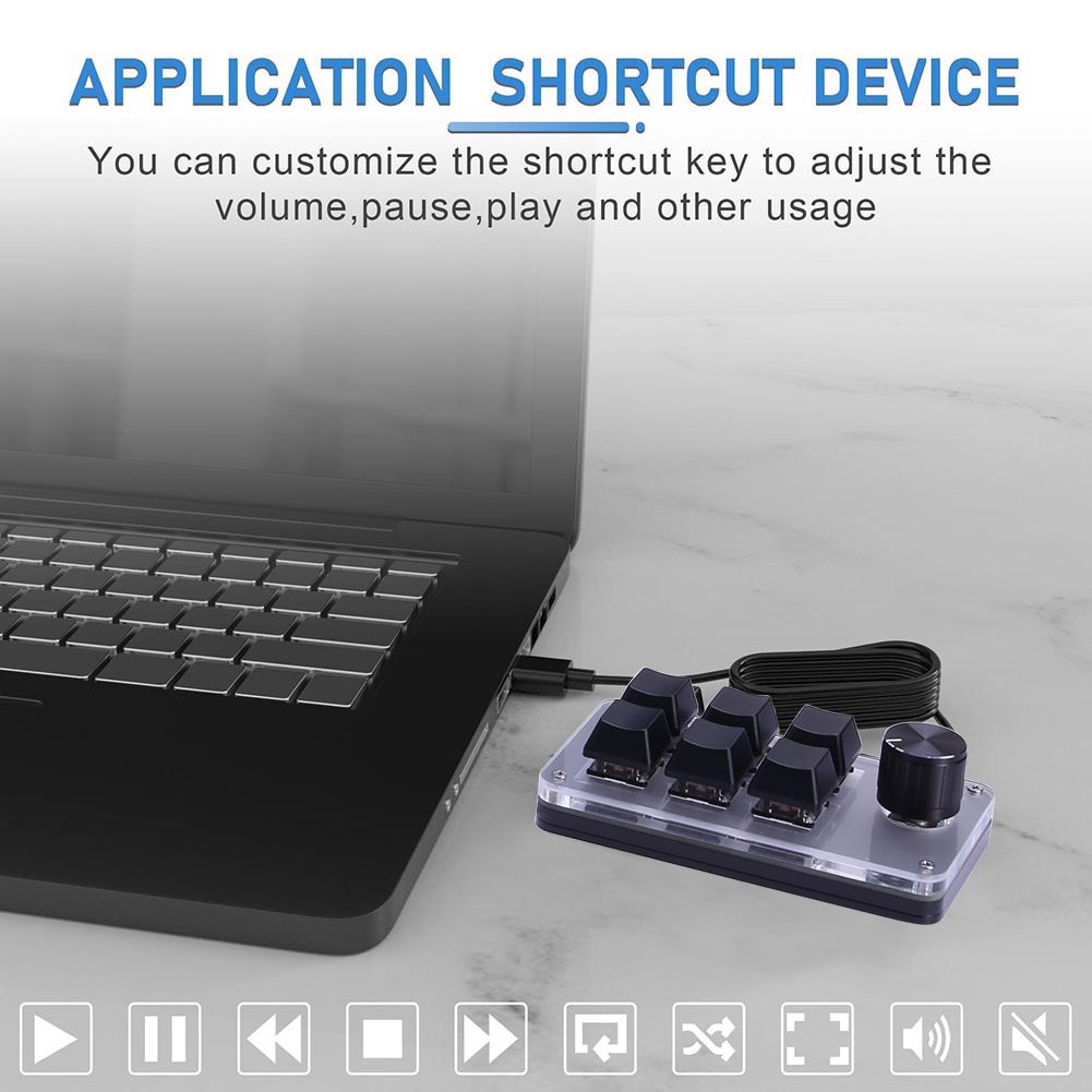 6 Key 1 Knob One Handed Mechan - Gaming Keyboard 1 Hand incelemesi ve fiyatı
