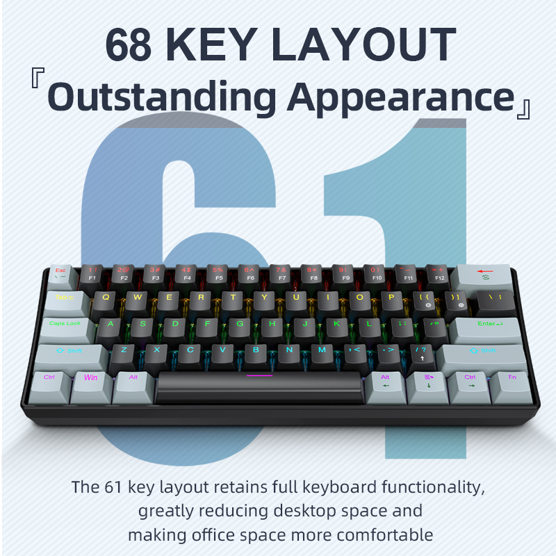 APAYADO K61 Mini Mechanical Ke - Gaming Keyboard Non Mechanical incelemesi ve fiyatı
