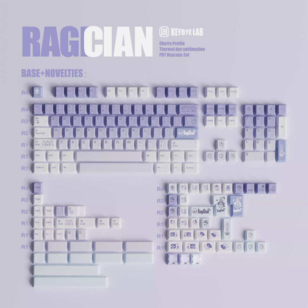 Magician Rabbit Theme Keycap S - Gaming Keyboard Blue incelemesi ve fiyatı