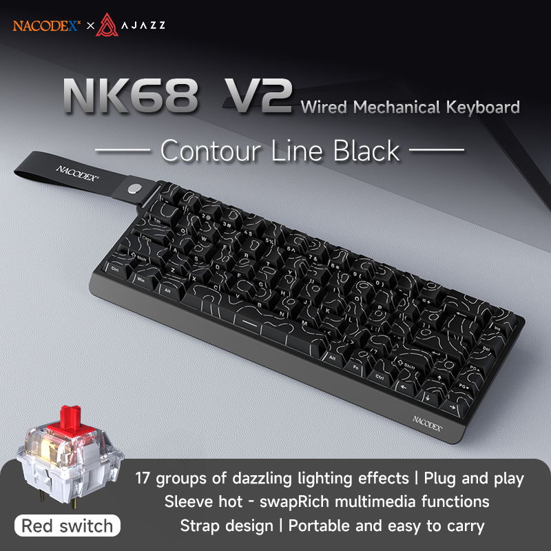 AJAZZ NK68 V2 gaming mechanica - Gaming Keyboard Hot Swappable incelemesi ve fiyatı