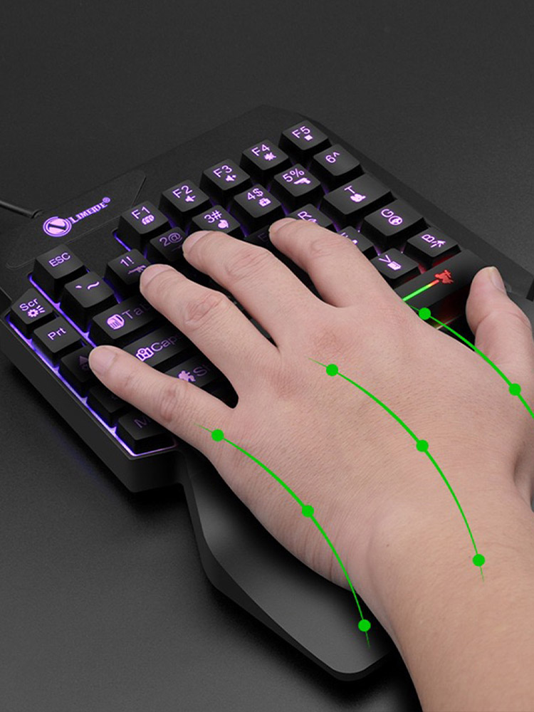 Mechanical one-handed light ga - Gaming Keyboard 1 Hand incelemesi ve fiyatı