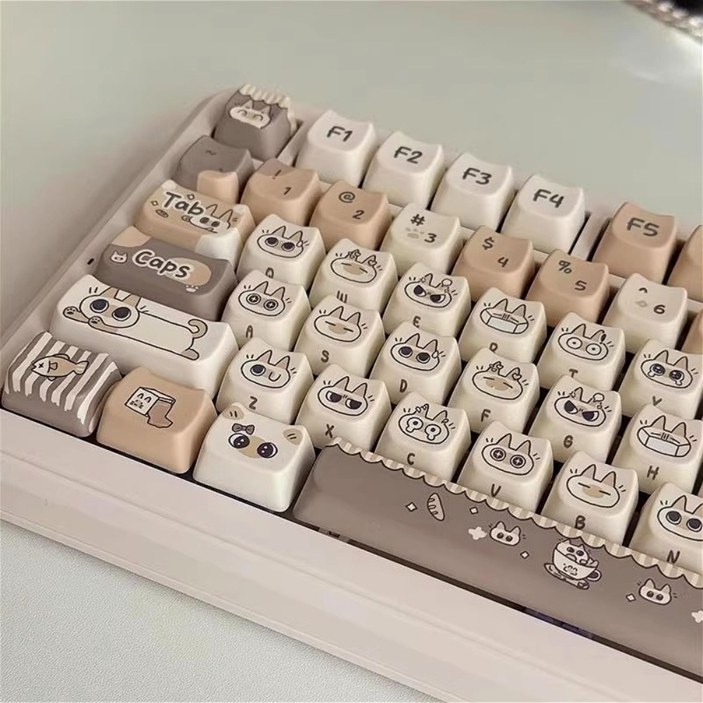 Cute Cat Keycap MAO Profile PB - Gaming Keyboard Tkl incelemesi ve fiyatı