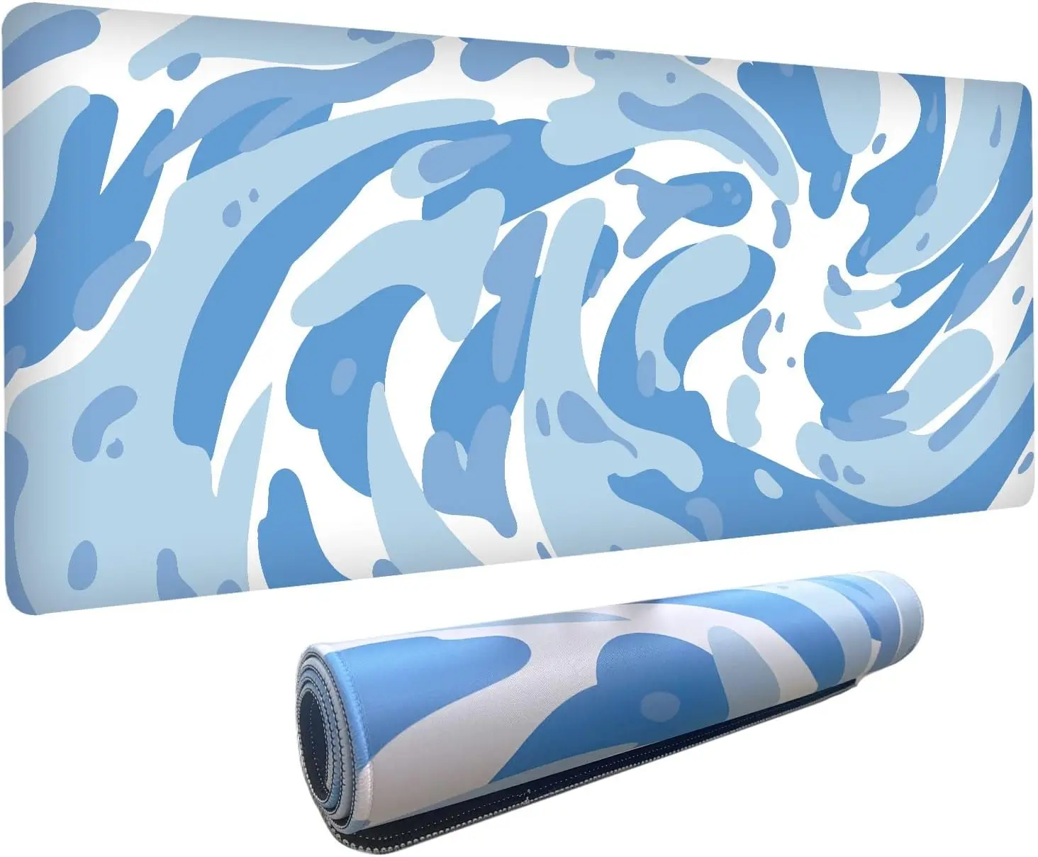 Light Blue Camo Swirl Pattern  - Gaming Keyboard Blue incelemesi ve fiyatı