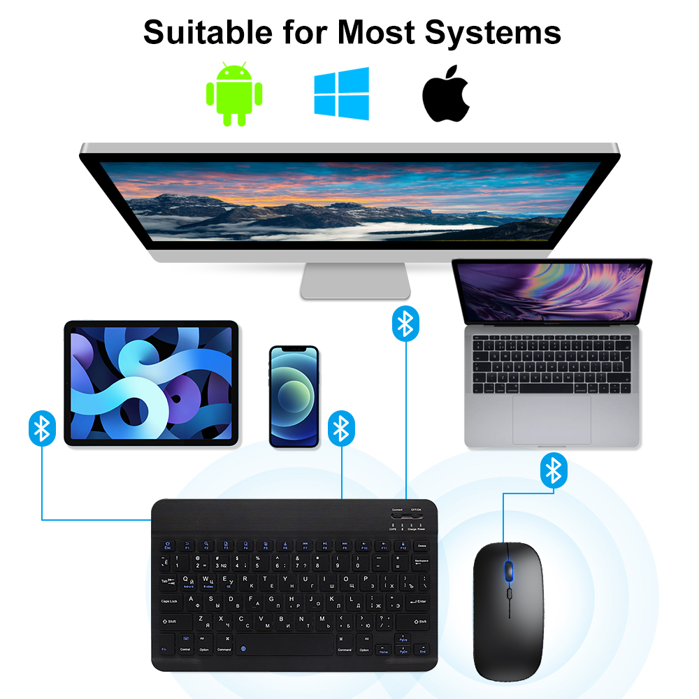 Bluetooth Keyboard and Mouse F - Gaming Keyboard Mini incelemesi ve fiyatı