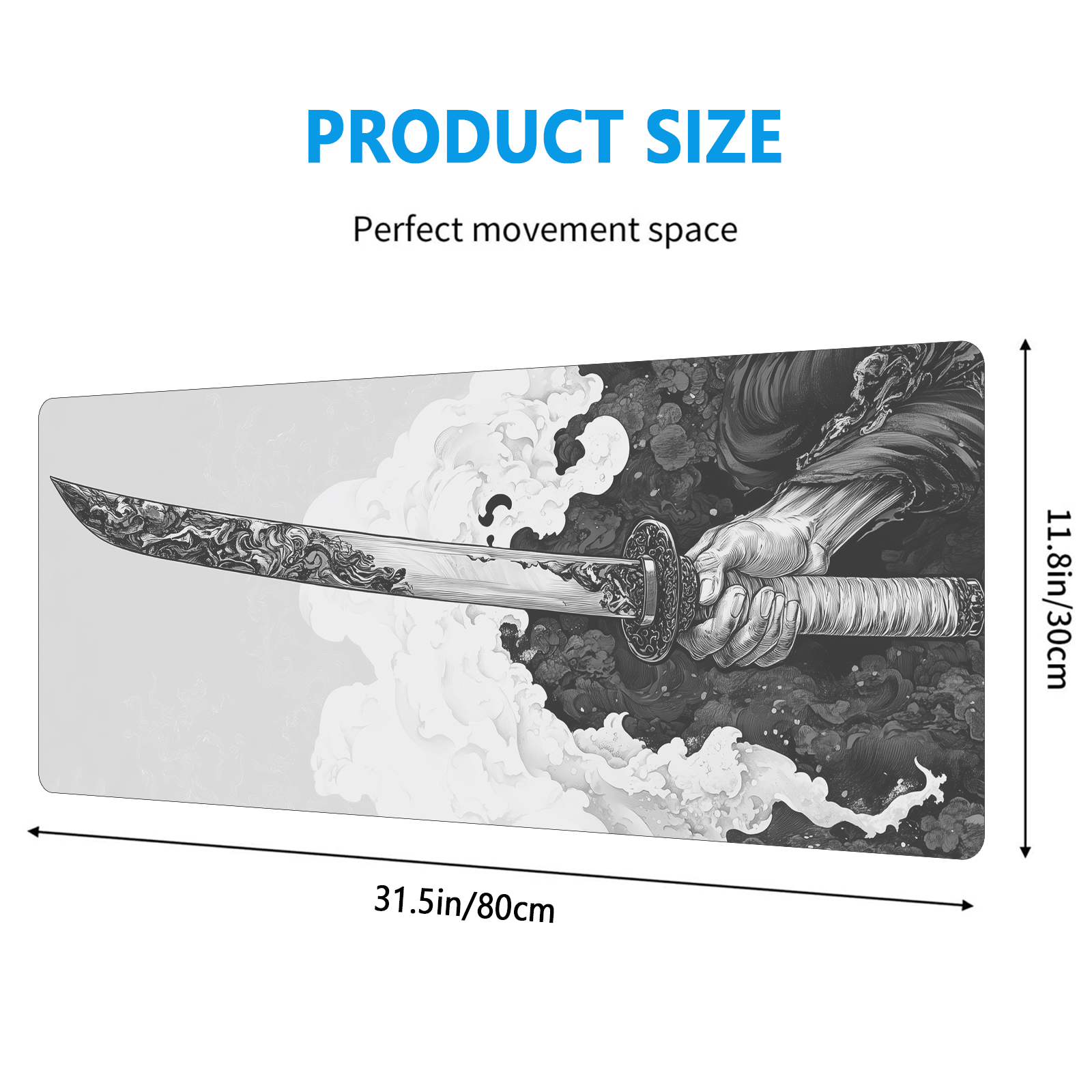 Black And White Comic Wind Swo - Gaming Keyboard Mouse incelemesi ve fiyatı