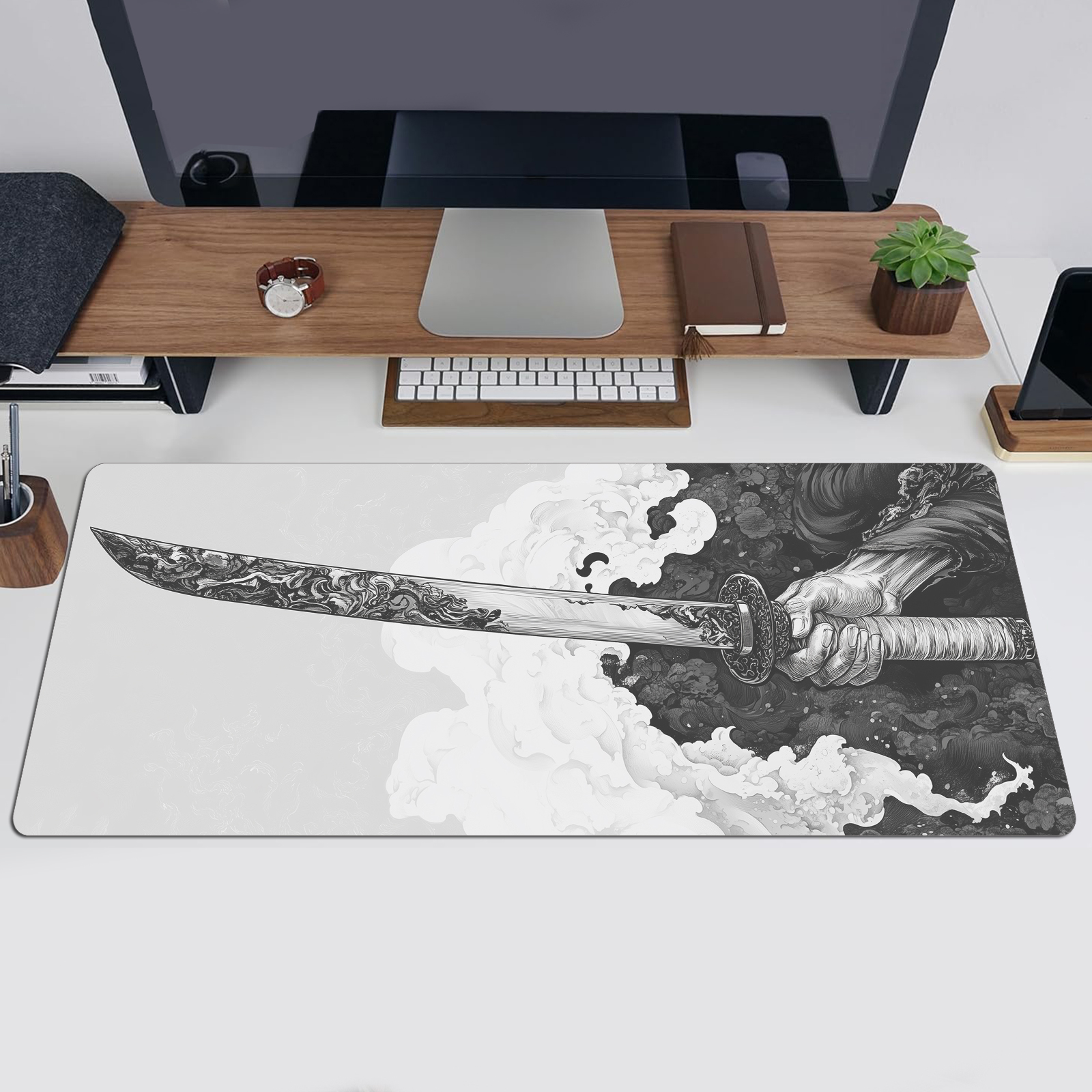Black And White Comic Wind Swo - Gaming Keyboard Mouse incelemesi ve fiyatı