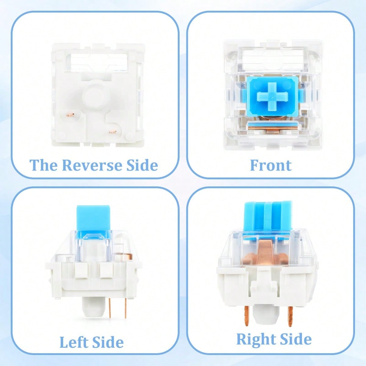 100 Practical Blue Switches, H - Gaming Keyboard Types incelemesi ve fiyatı