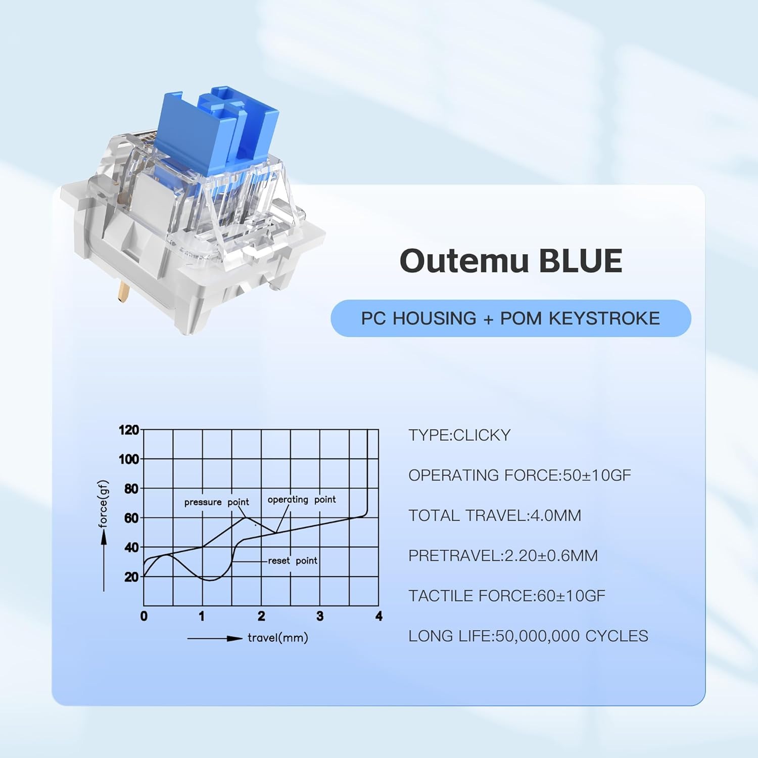100 Practical Blue Switches, H - Gaming Keyboard Types incelemesi ve fiyatı