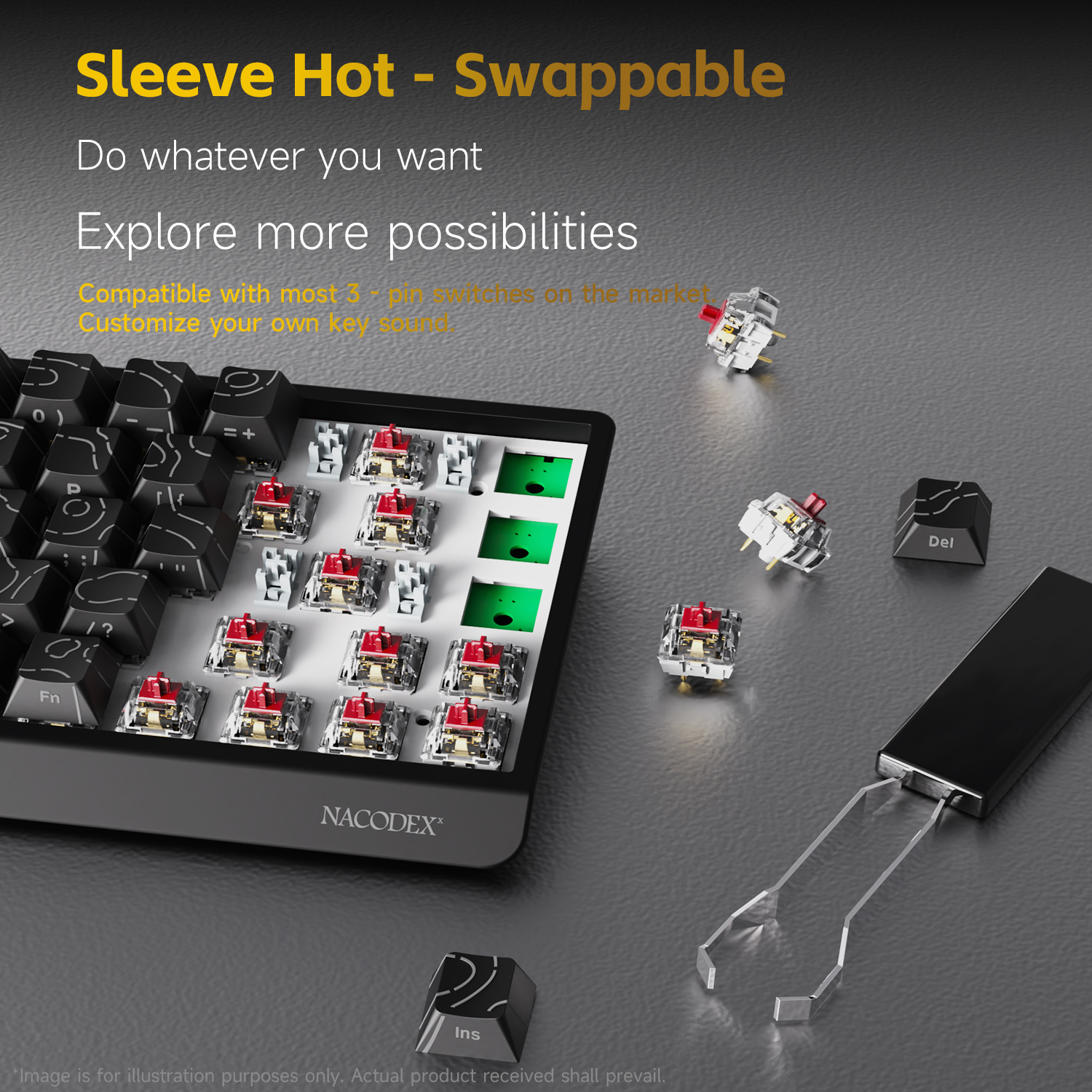 AJAZZ NK68V2 Single-Mode Wired - Gaming Keyboard Hot Swappable incelemesi ve fiyatı