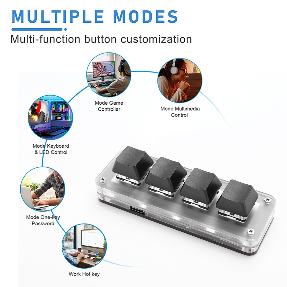 3 Key 1 Knob/4 Key One Handed  - Gaming Keyboard 1 Hand incelemesi ve fiyatı