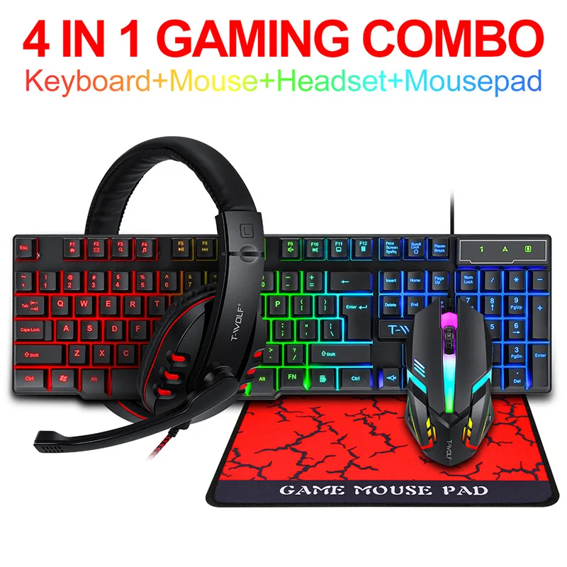 T-WOLF Game Four Piece TF800 I - Gaming Keyboard Mouse Set incelemesi ve fiyatı