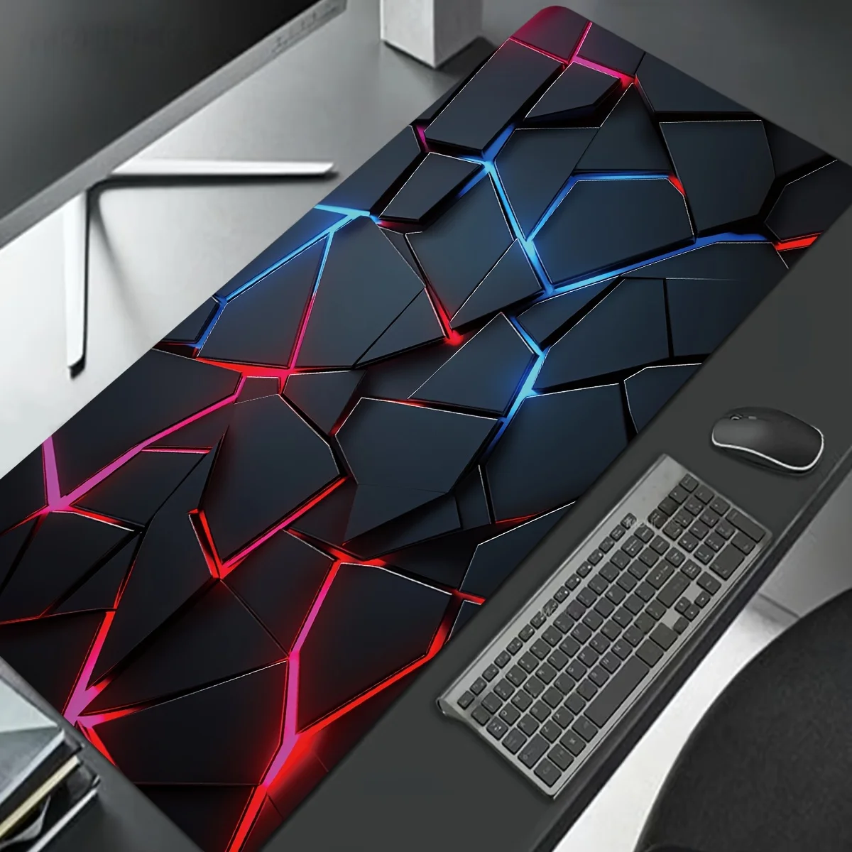 Large gaming Mouse Pads 90x40  - Gaming Keyboard Blue incelemesi ve fiyatı