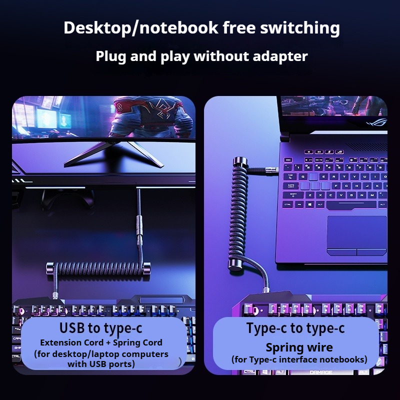 Eary 1.2m Coiled Keyboard Cabl - Gaming Keyboard Types incelemesi ve fiyatı