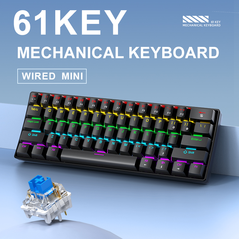 K61 Wired Mechanical Gaming Ke - Gaming Keyboard Non Mechanical incelemesi ve fiyatı