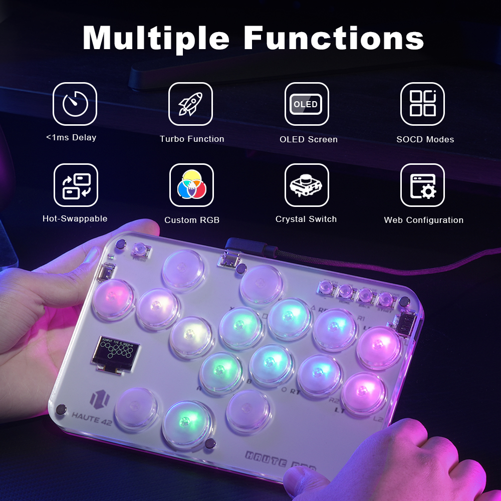 Haute42 Arcade Joystick Hitbox - Gaming Keyboard Mini incelemesi ve fiyatı