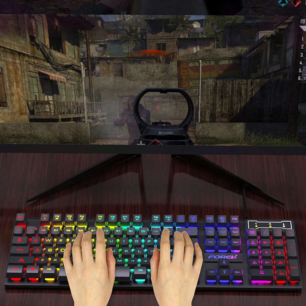USB Wired Keyboard 104 Keys RG - Gaming Keyboard Non Mechanical incelemesi ve fiyatı