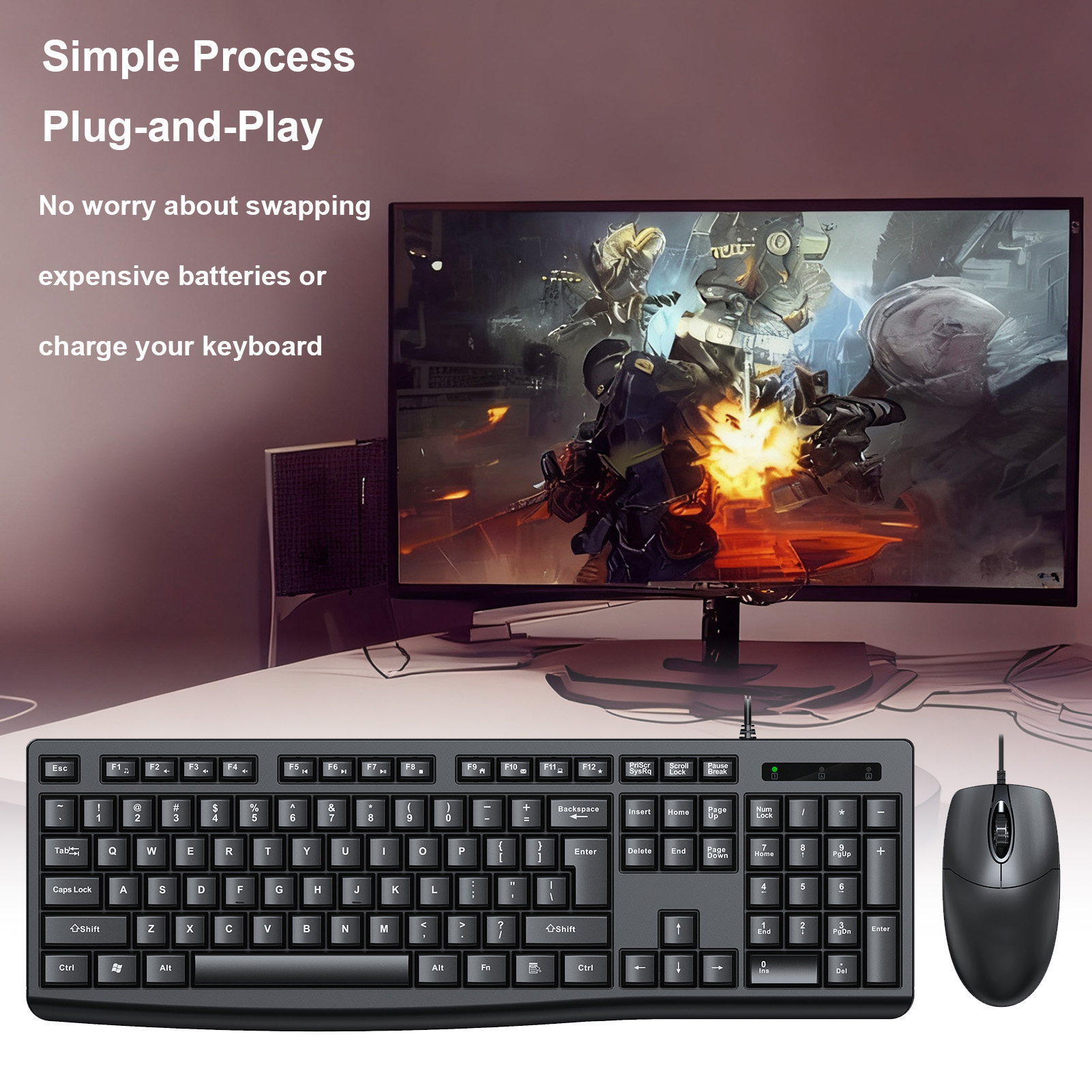 T650 Keyboard Mouse Combo USB  - Gaming Keyboard Mouse Set incelemesi ve fiyatı