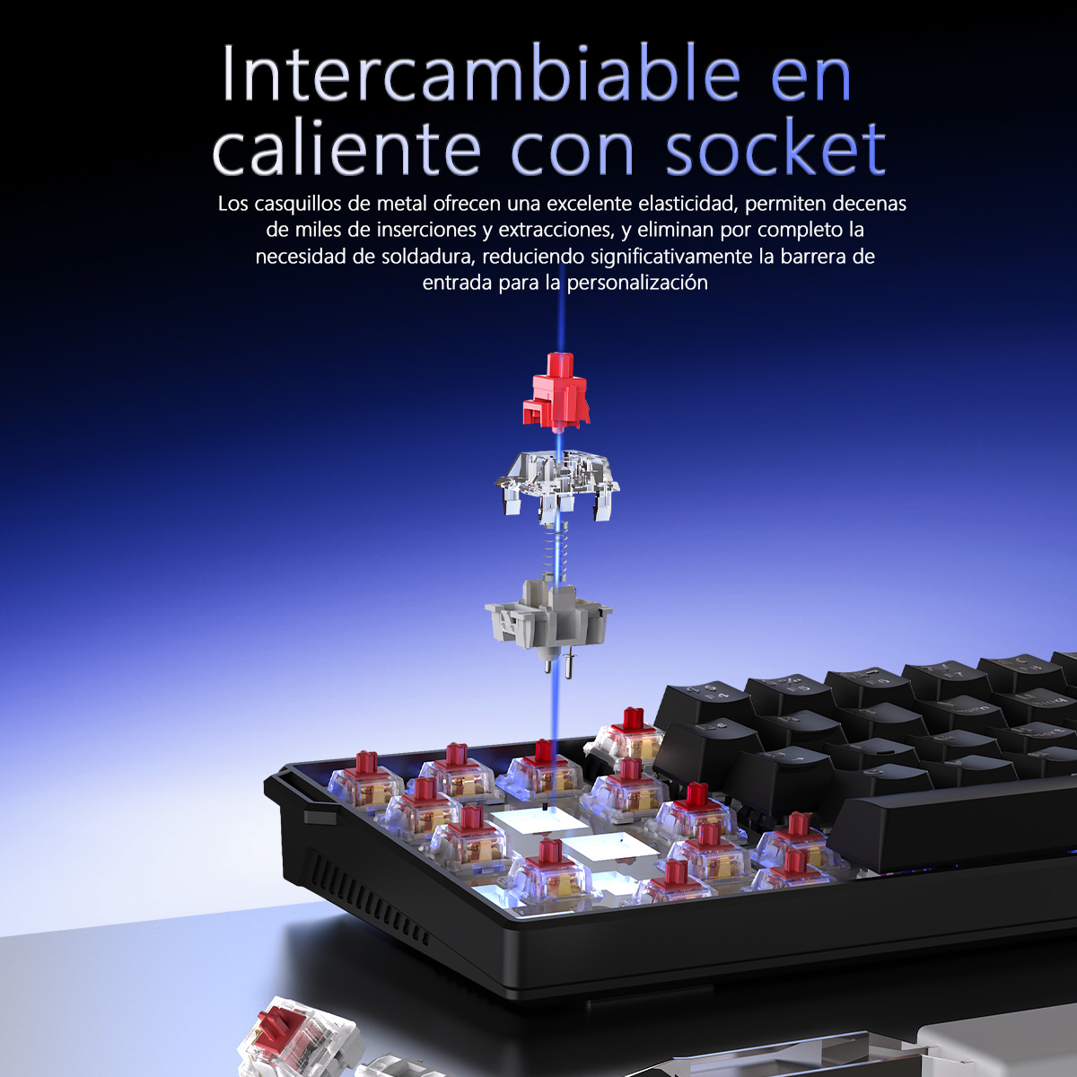 AJAZZ NK61 Spanish Layout Wire - Gaming Keyboard Blue Switches incelemesi ve fiyatı