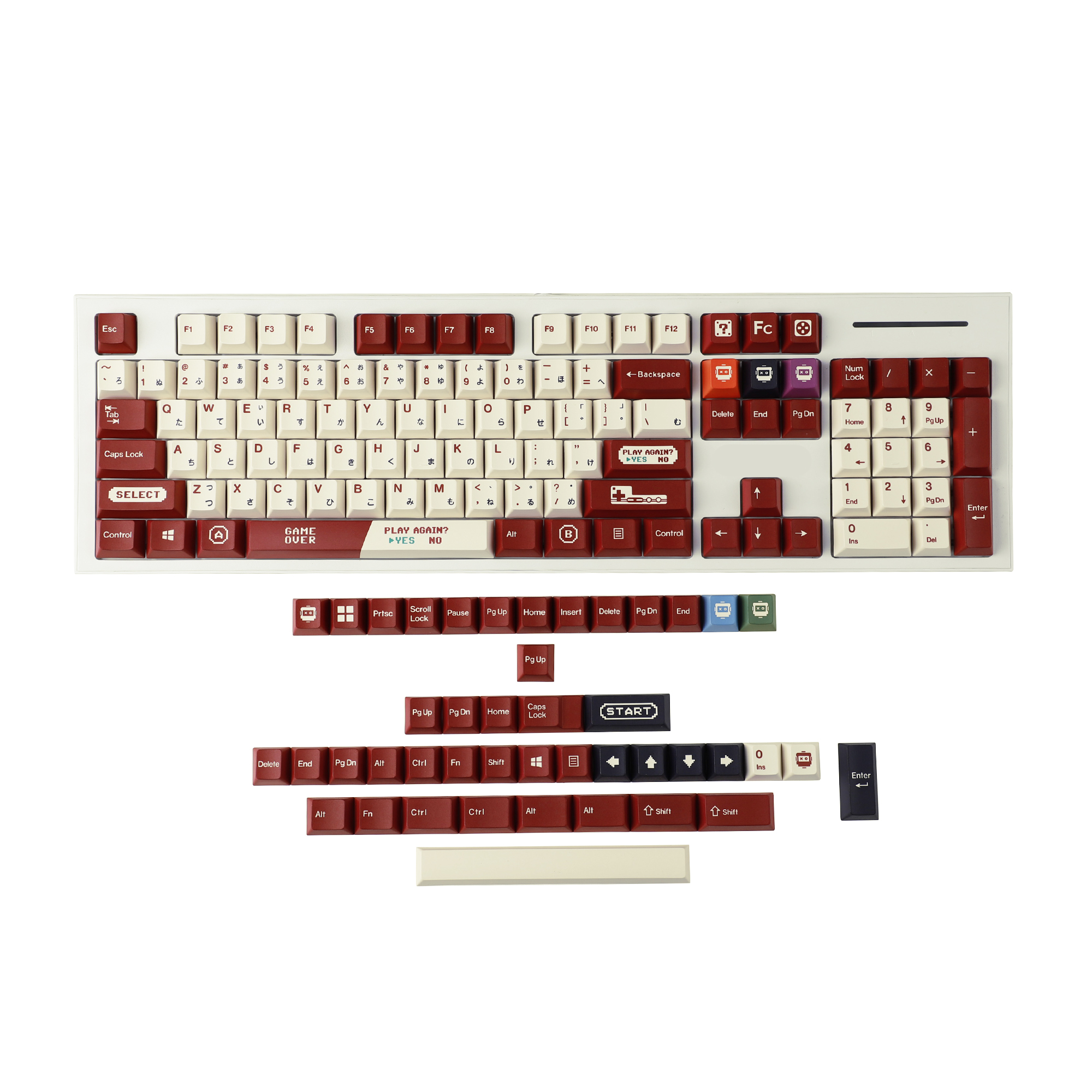 Gameboy Retro Red Beige Dye Su - Gaming Keyboard Tkl incelemesi ve fiyatı