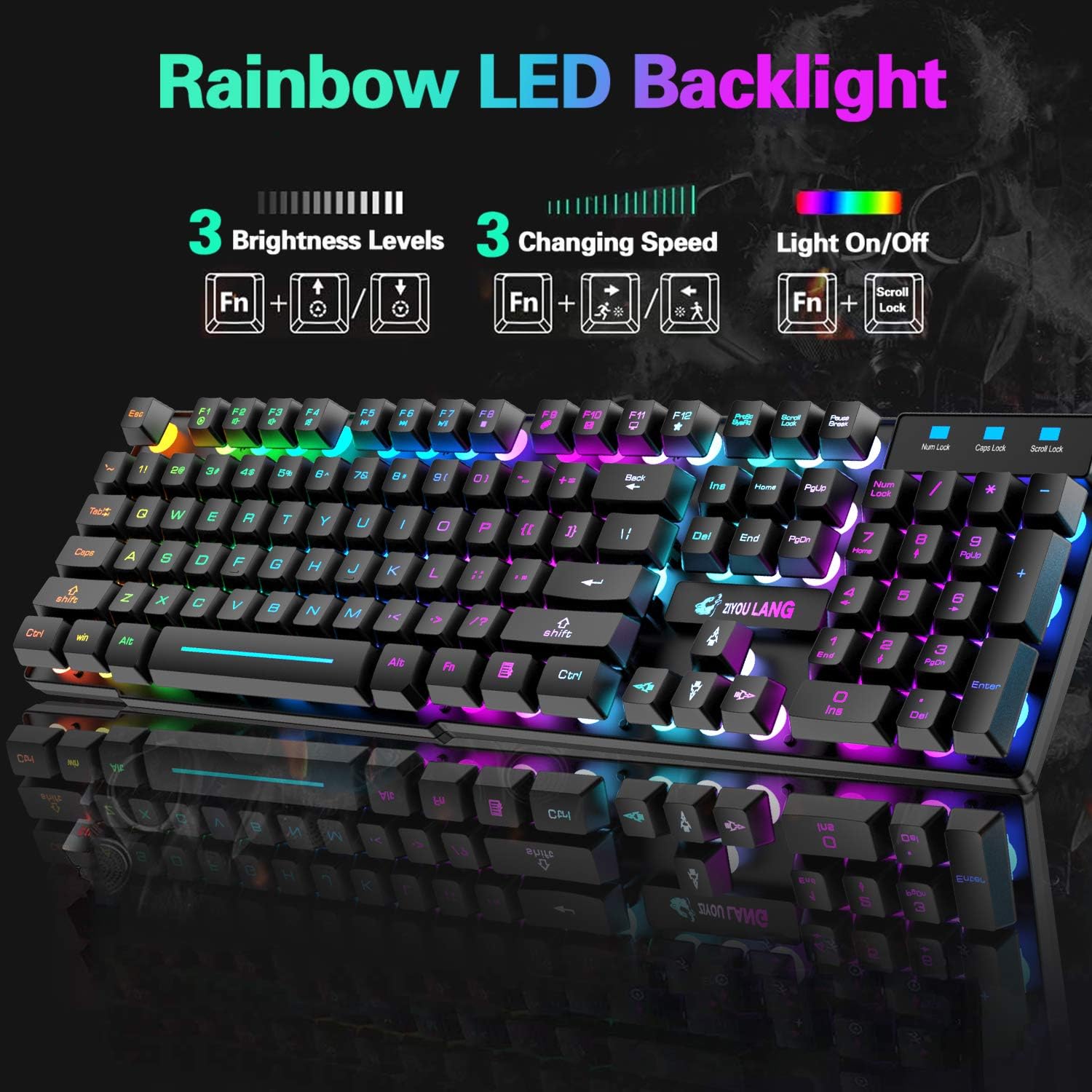 MAMBASNAKE x ZIYOU LANG T3 Wir - Gaming Keyboard Mouse Combo incelemesi ve fiyatı