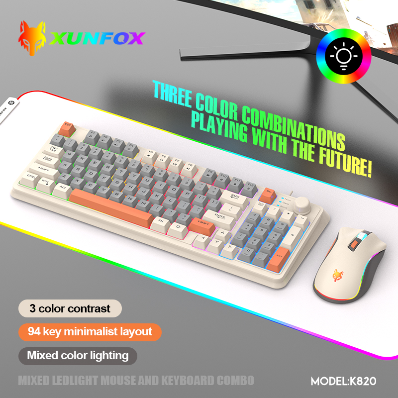 K820 USB Wired Game Keyboard M - Gaming Keyboard Mouse Combo incelemesi ve fiyatı