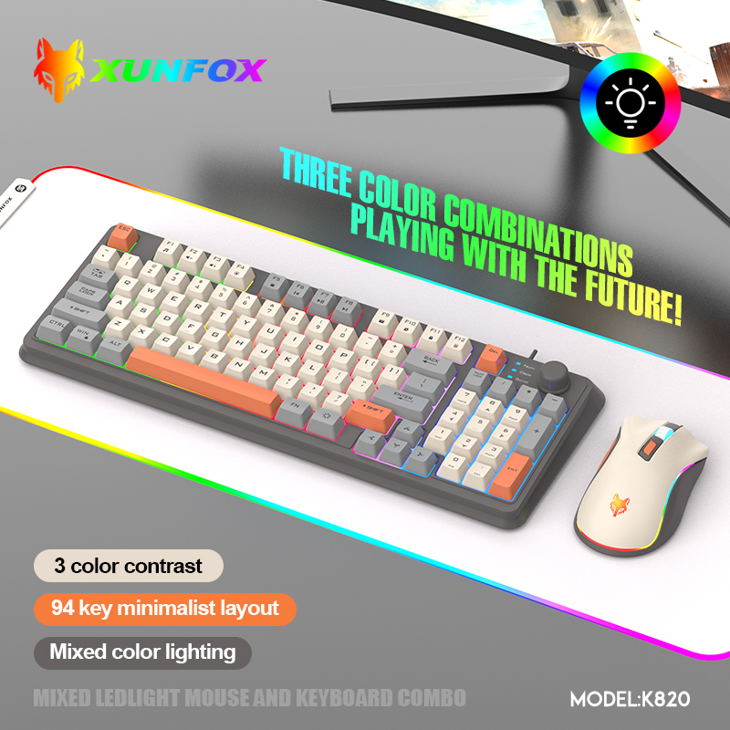 K820 USB Wired Game Keyboard M - Gaming Keyboard Mouse Combo incelemesi ve fiyatı