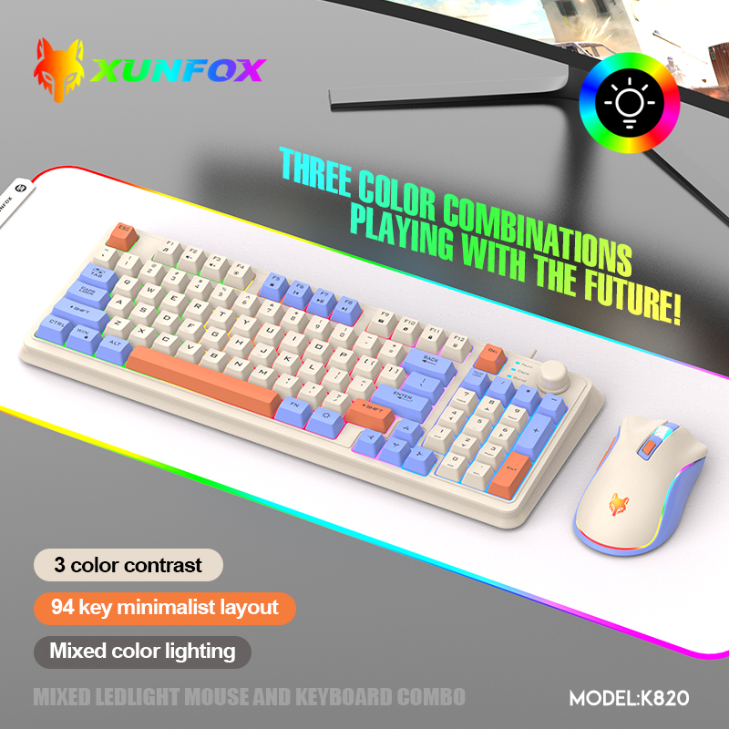 K820 USB Wired Game Keyboard M - Gaming Keyboard Mouse Combo incelemesi ve fiyatı