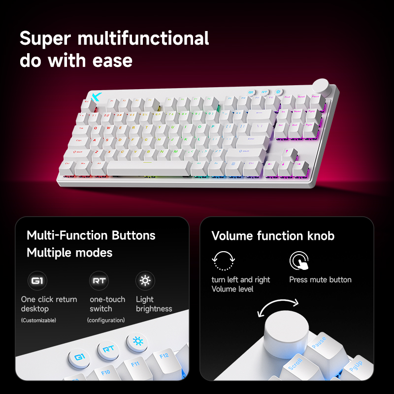 Mchose Mix87 Magnetic Swtich K - Gaming Keyboard Blue incelemesi ve fiyatı