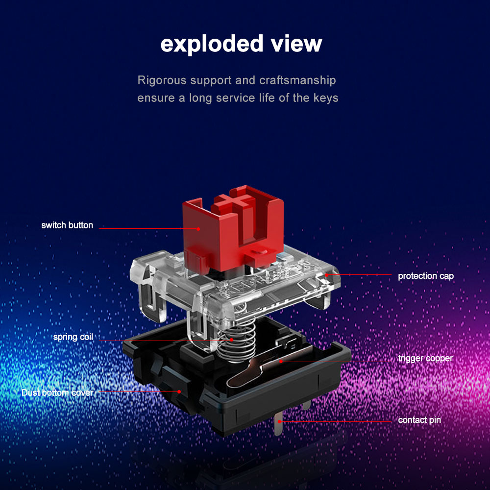 REDRAGON SMD RGB MX Low Profil - Gaming Keyboard Blue Switches incelemesi ve fiyatı