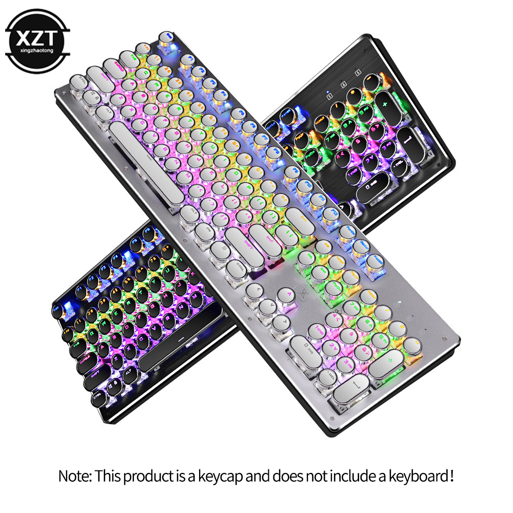 Round Mechanical Keycaps Repla - Gaming Keyboard Blue Switches incelemesi ve fiyatı