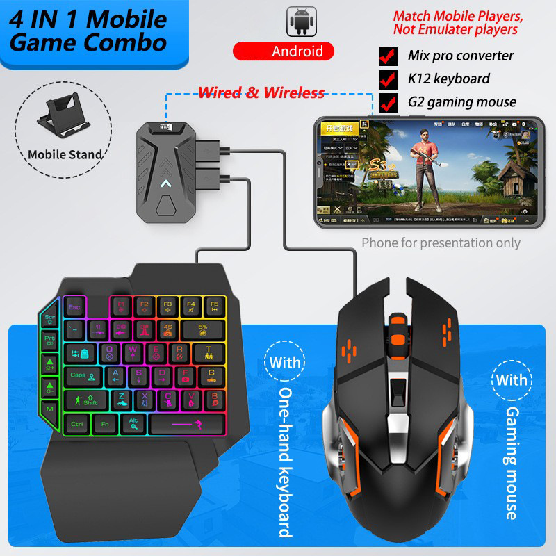 Mobile Games Converter Gaming  - Gaming Keyboard And Mouse Mobile incelemesi ve fiyatı