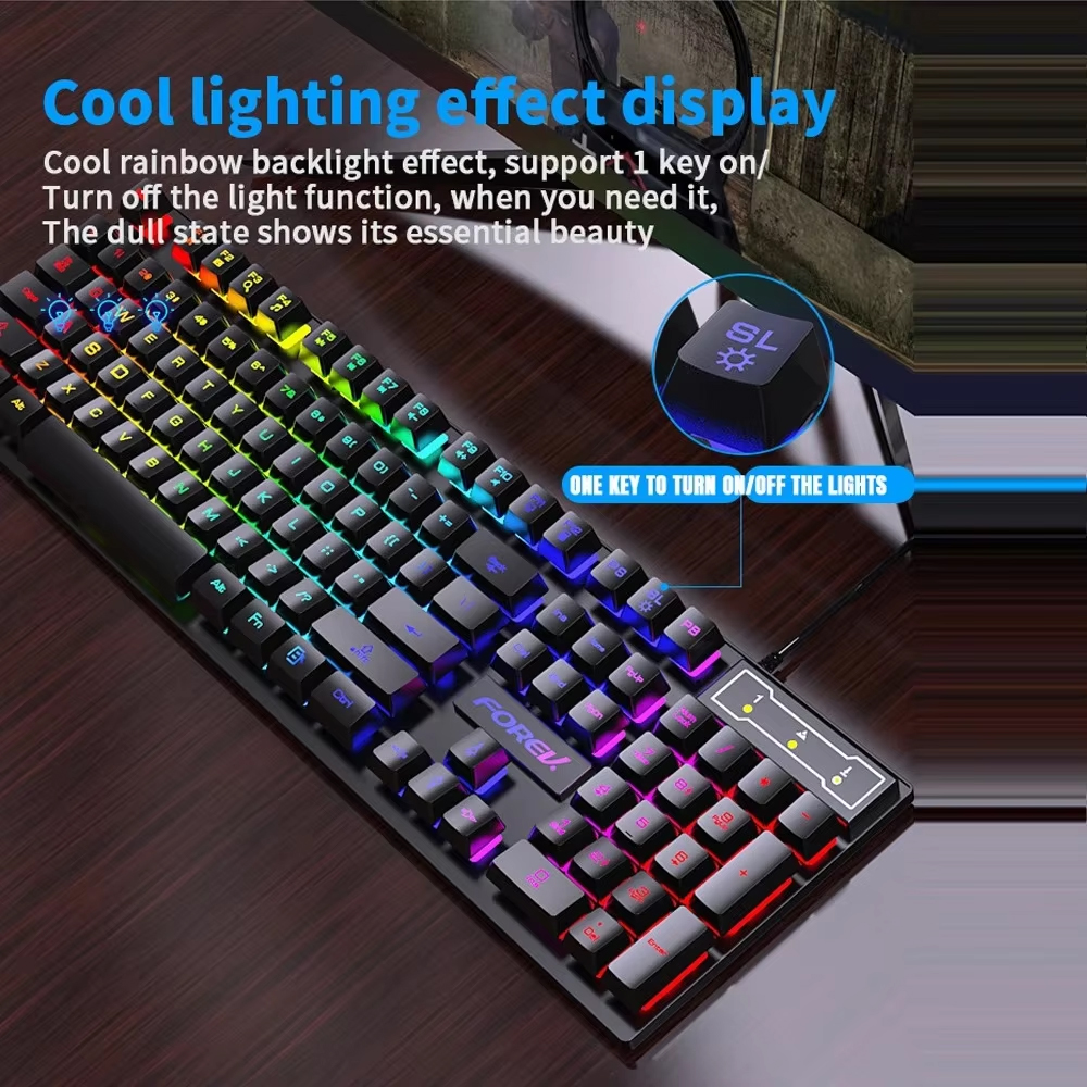 104 Keys Mechanical Keyboard U - Gaming Keyboard Non Mechanical incelemesi ve fiyatı