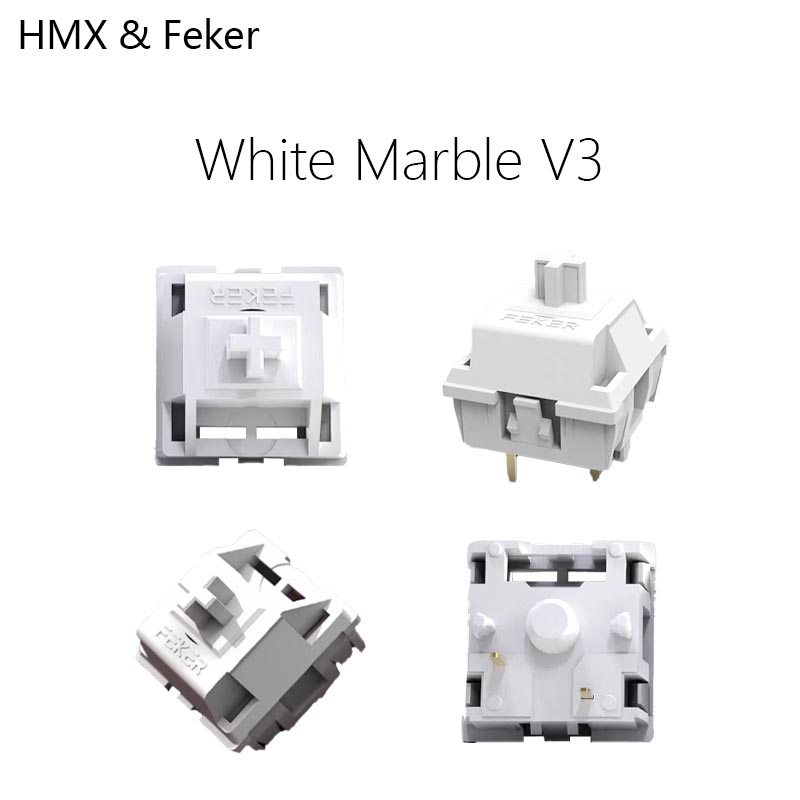HMX Feker White Marble V3 Hot  - Gaming Keyboard Hot Swappable incelemesi ve fiyatı