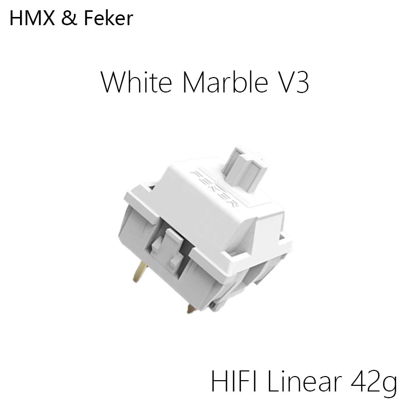 HMX Feker White Marble V3 Hot  - Gaming Keyboard Hot Swappable incelemesi ve fiyatı