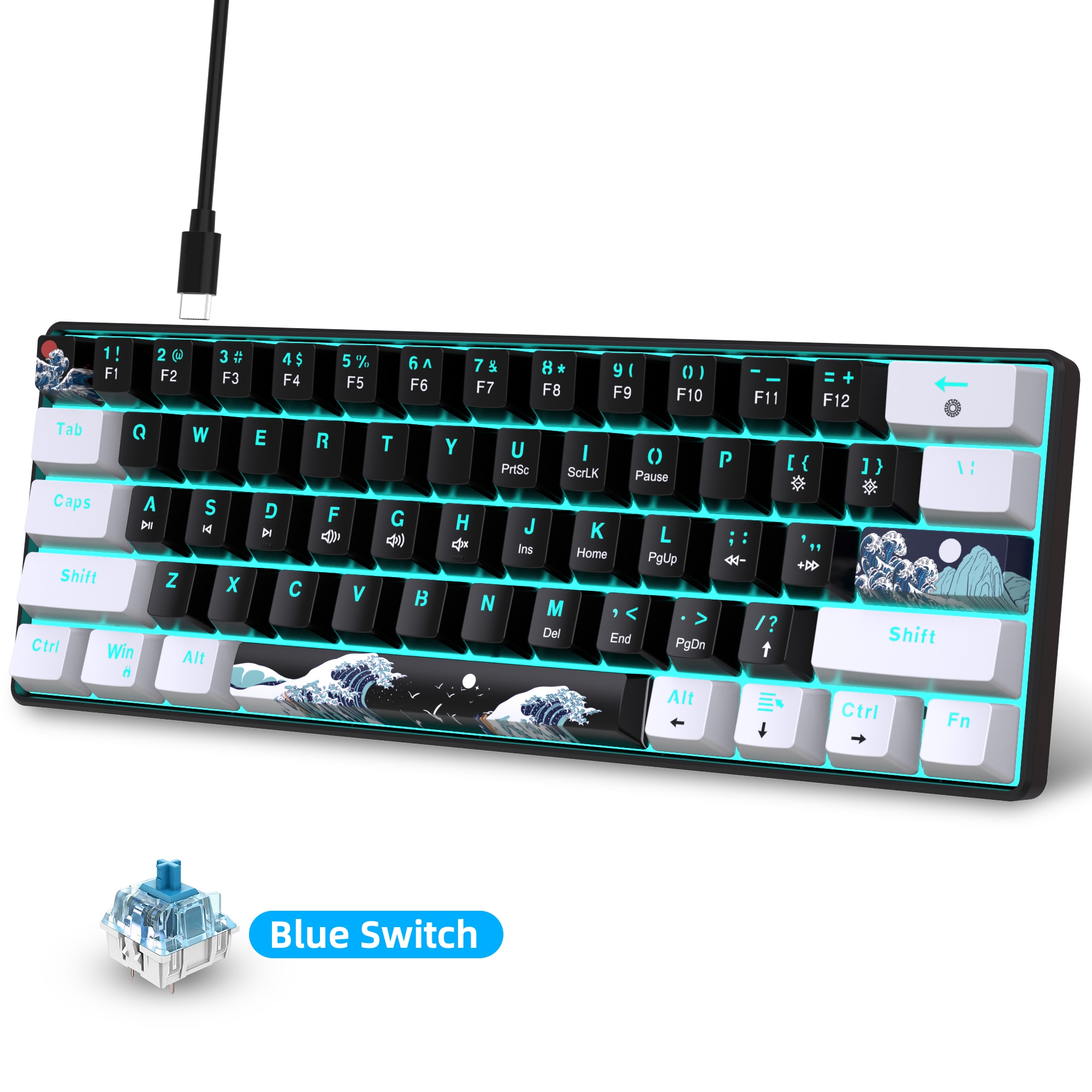 60% Mechanical Keyboard, Gamin - Gaming Keyboard Non Mechanical incelemesi ve fiyatı