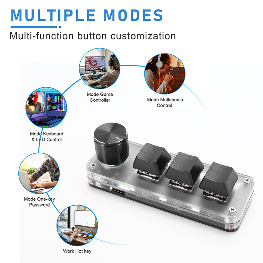 3 Key 1 Knob/4 Key Programming - Gaming Keyboard 1 Hand incelemesi ve fiyatı