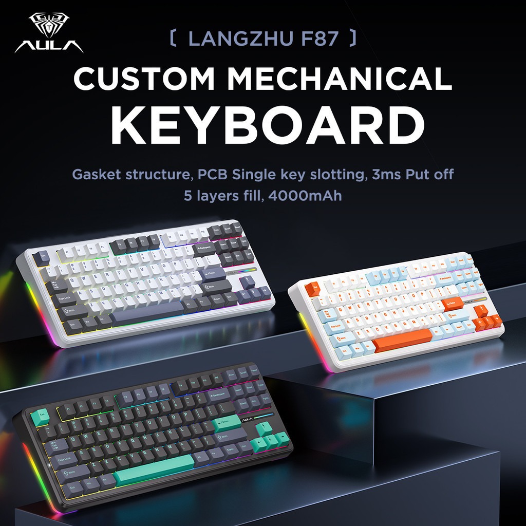 Aula F87 Pro Mechanical Keyboa - Gaming Keyboard Tkl incelemesi ve fiyatı